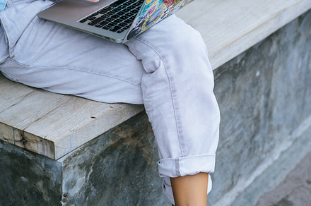 Freelancing time containing laptop, online, and girl, a Technology Photo by EVA.studio
