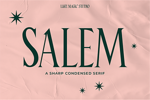 Salem - A Sharp Condensed Serif