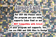 Mosaic Color OTF PNG SVG, a Symbol Font by DREAMs Soul G. (Thumbnail 4 of 5)