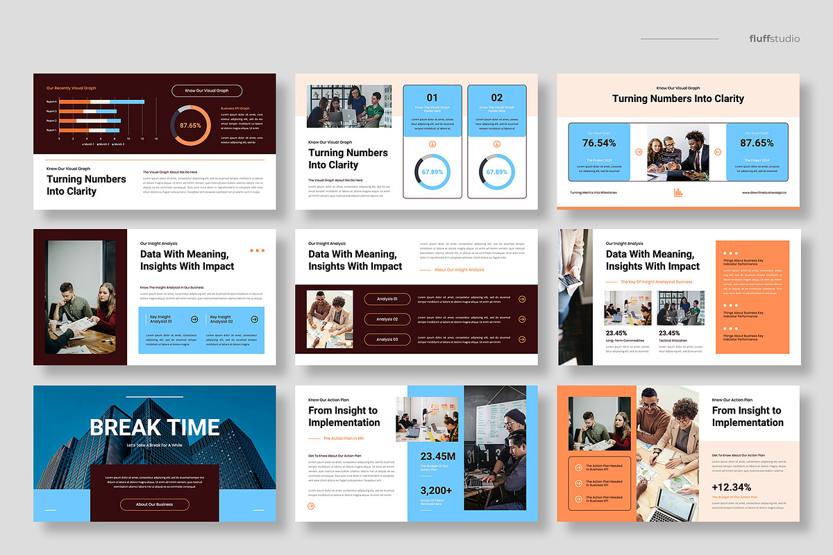 Business SOP & KPI Keynote Template, a Presentation Template by fluffstudio (Photo 3 of 4)