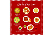 Italian cuisine menu page, a Food Illustration by Vector Tradition (Thumbnail 2 of 3)
