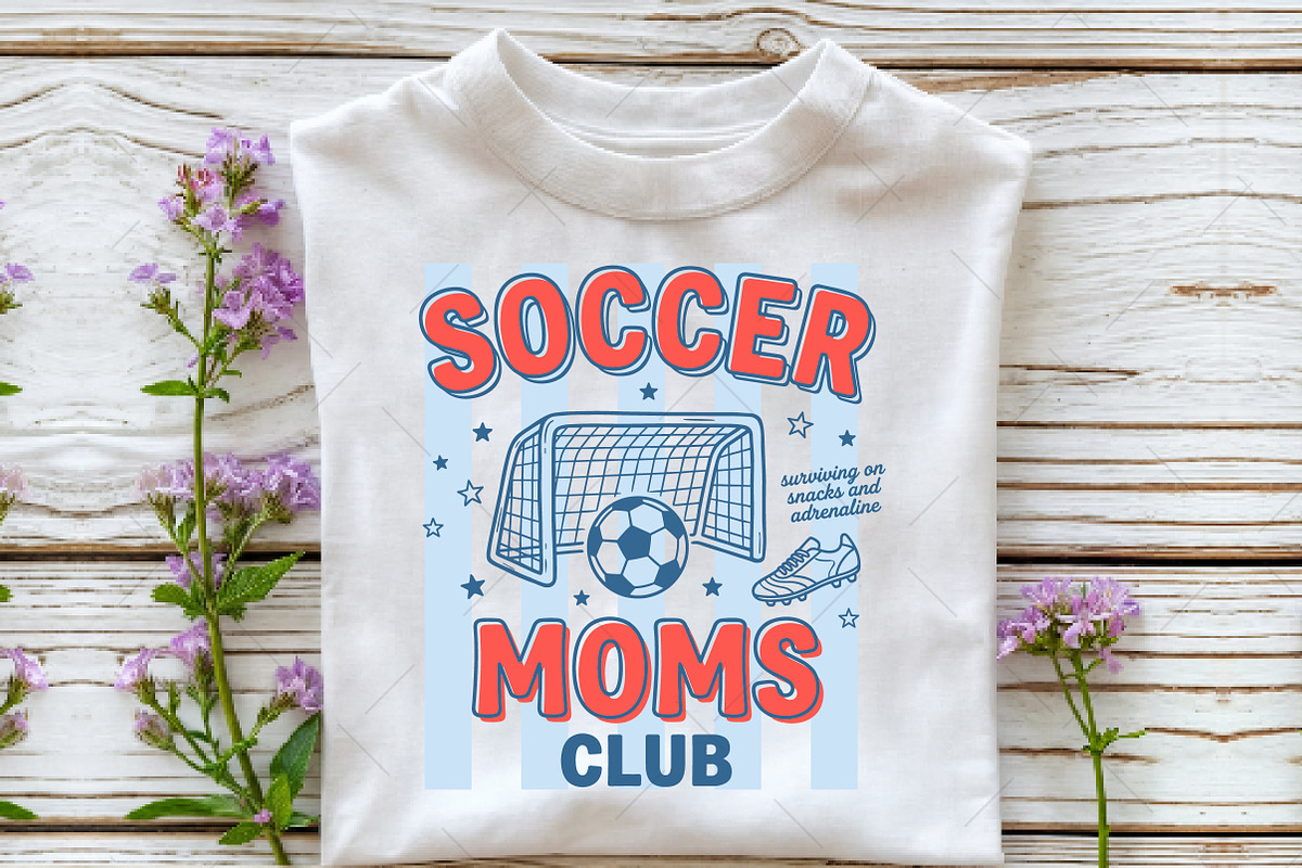 Retro Soccer Mom Club PNG, an Illustration by OK Design (Photo 5 of 5)