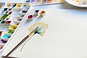 Watercolor Translucent Flower Vector, a Pattern Graphic by Deckar_art (Thumbnail 5 of 5)