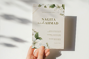 Floral Wedding Invitation Card Canva, an Invitation Template by kin9candra (Thumbnail 3 of 8)