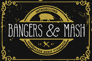 Serif Font Bangers And Mash