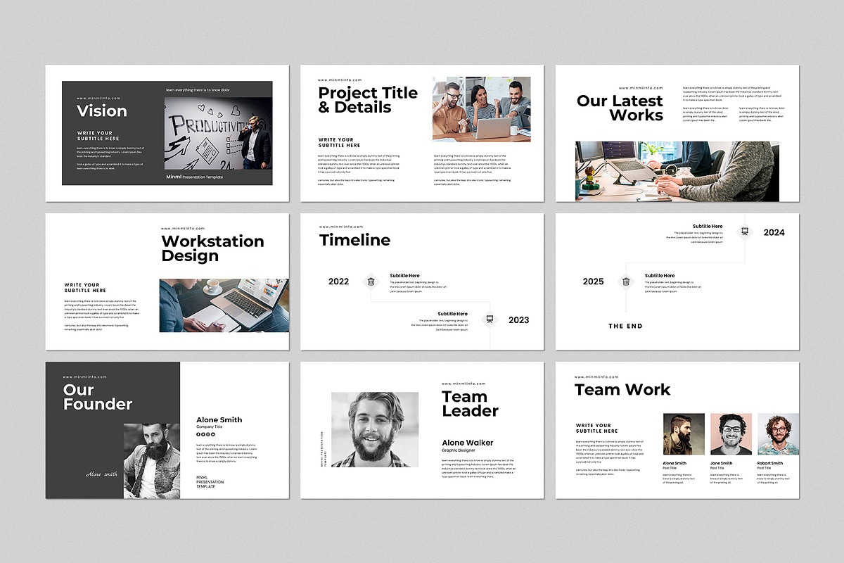 Minml Presentation Template, a Presentation Template by CreativeSlides