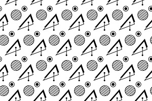 Geometric Minimalist Pattern, a Pattern Graphic by Mightyfire
