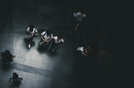 Urban hustle containing abstract, action, and active, a Person Photo by HipFonts