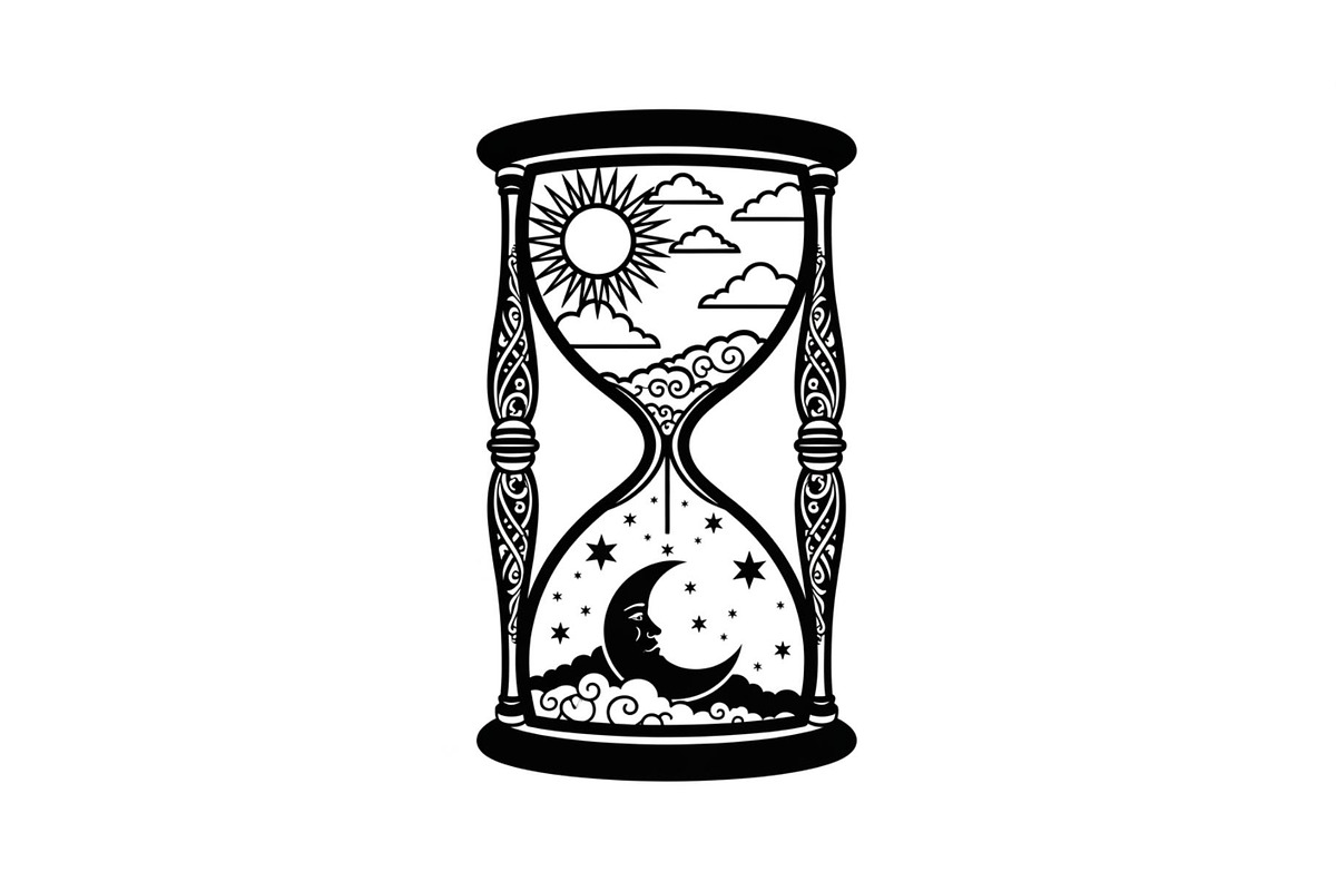 Celestial Sun Moon Hourglass Bundle, an Illustration by Gaye Art (Photo 9 of 31)
