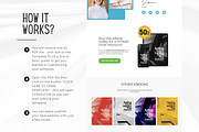Ebook Landing Page Template Canva, a Landing Page Template by Kromatic Design Studio (Thumbnail 7 of 8)