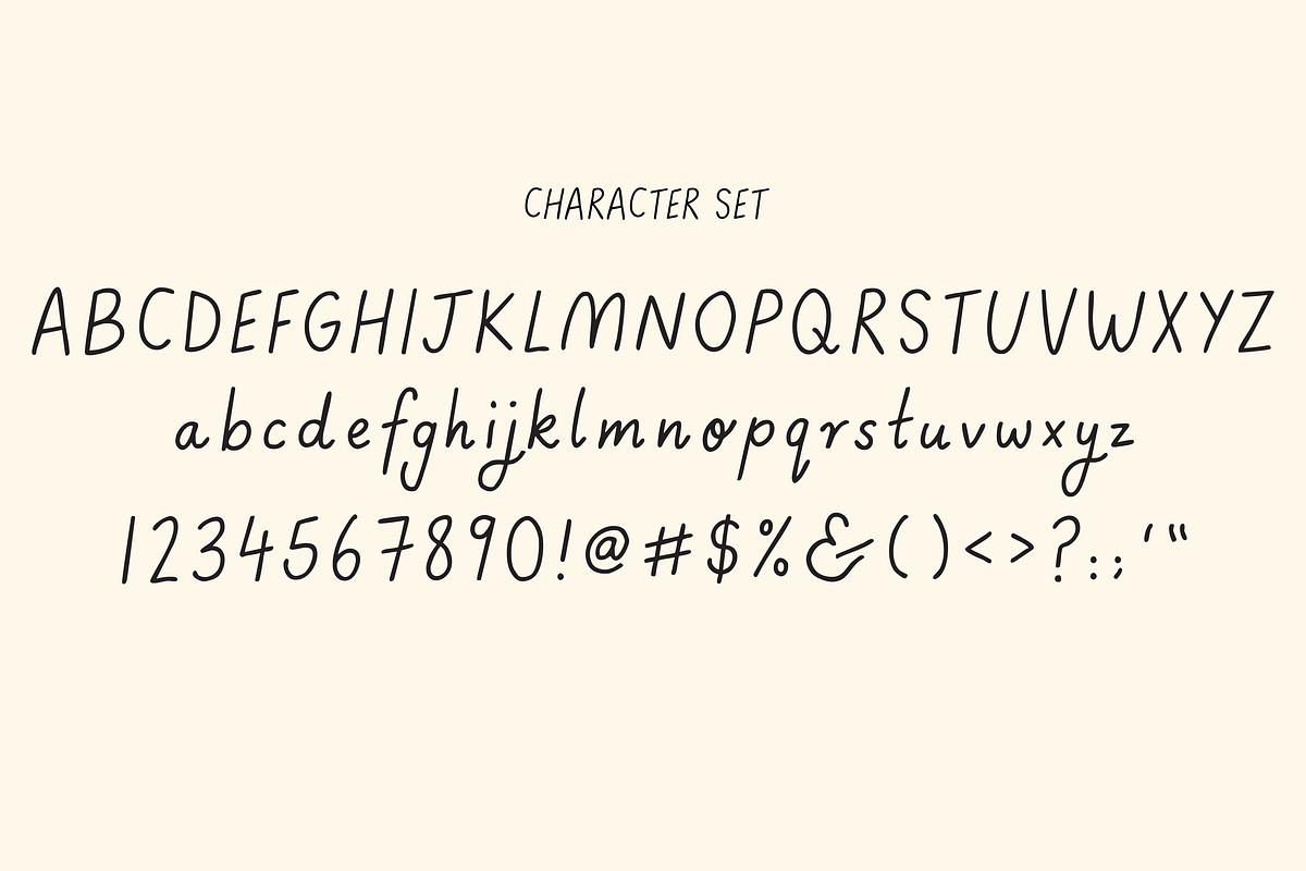 Cute Pen Handwritten font, a Handwritten Font by Sam Merrigan Design (Photo 4 of 7)