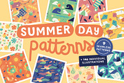 Summer Day Patterns - Vector, a Pattern Graphic by Carole Chevalier (Thumbnail 1 of 9)