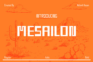 Masailon – Display Font Family., a Font by Mehedi Hasan