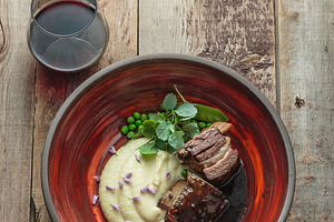 Delicious braised beef ribs with