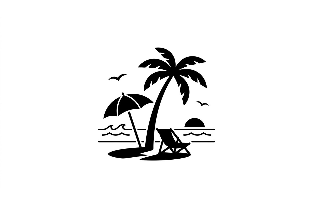 Coastal Paradise Silhouette Set, an Object Graphic by Creativeshirt (Photo 3 of 3)