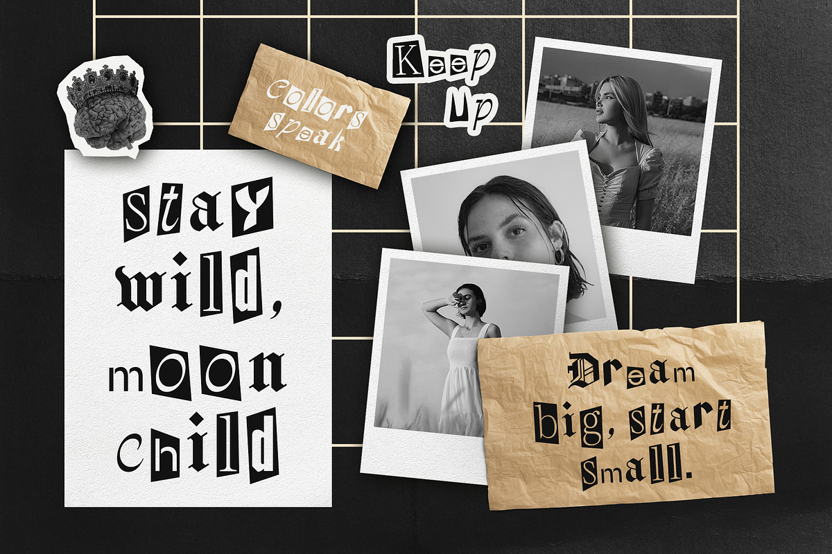 CS Benji – Collage Font, a Sans Serif Font by Craft Supply Co. (Photo 3 of 8)