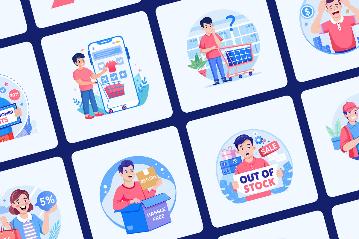 Animated Shopping and E-commerce, a Person Illustration by Brickclay (Photo 2 of 4)