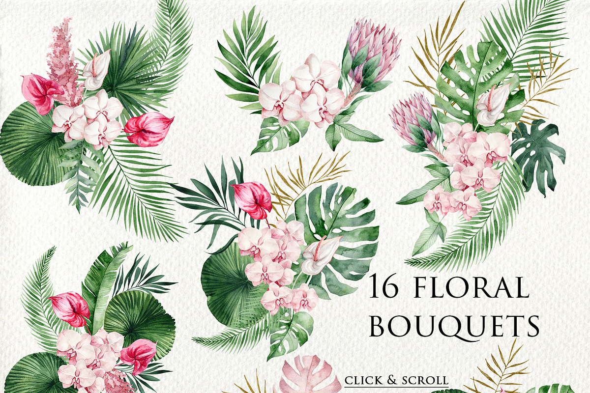 Tropical fantasy, a Pattern Graphic by Antikva17 (Photo 2 of 6)