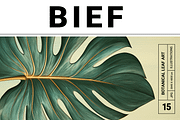 Bief Co · Botanical Leaf Backgrounds, a Texture Illustration by milatovar (Thumbnail 1 of 21)