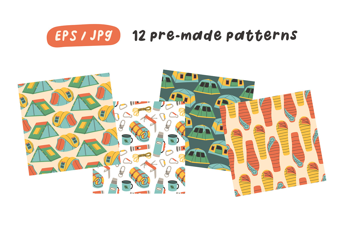 Camping Clipart, an Object Illustration by spirka.art (Photo 7 of 8)