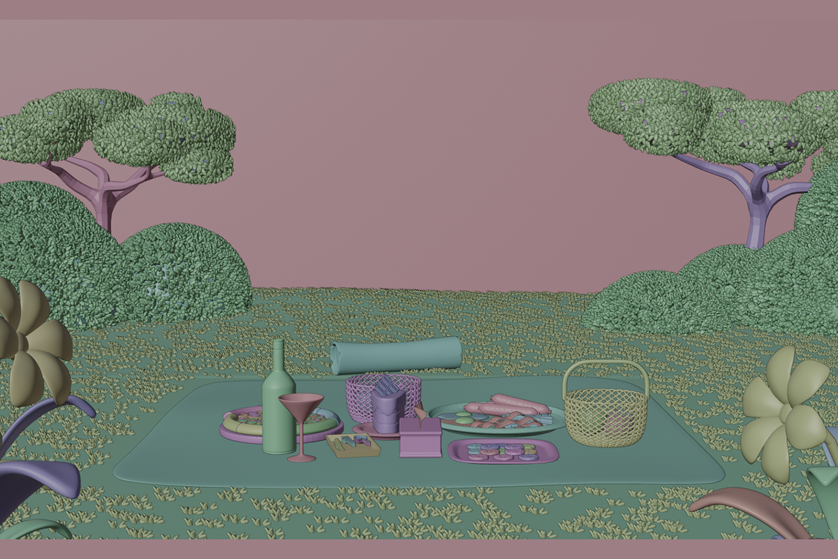 Stylized Picnic 3D Scene, a Scene 3D Model by Dudukbersama (Photo 2 of 2)