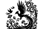 Black Nature & Wildlife Art Bundle, an Object Graphic by Designer_Momina (Thumbnail 8 of 13)