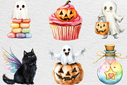 Cute Halloween Clipart, an Illustration by Black Bird Studio (Thumbnail 4 of 6)