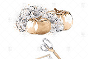 Gold Stationery Girl Boss Clipart, an Illustration by Frou Fou Craft (Thumbnail 5 of 7)