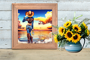 Art, Cowgirl, Watercolor, a Poster Template by Boho Pixel Dust (Thumbnail 4 of 6)