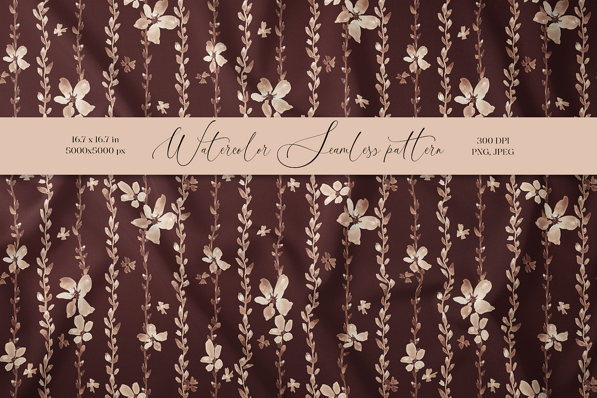Cute floral seamless pattern, a Pattern Graphic by SirenaArt (Photo 1 of 13)
