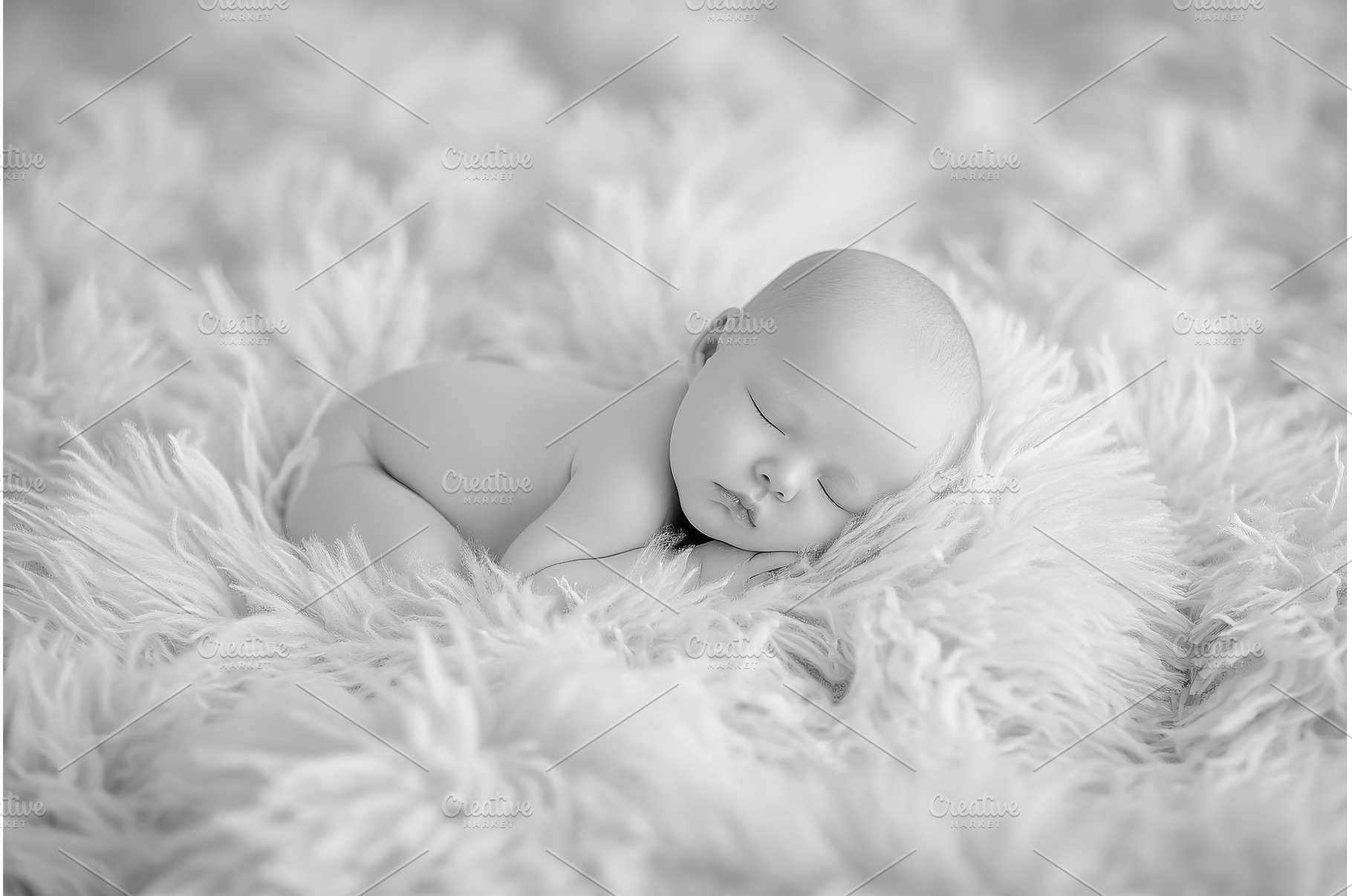 A newborn baby lies naked, a Person Photo by ZinetroN