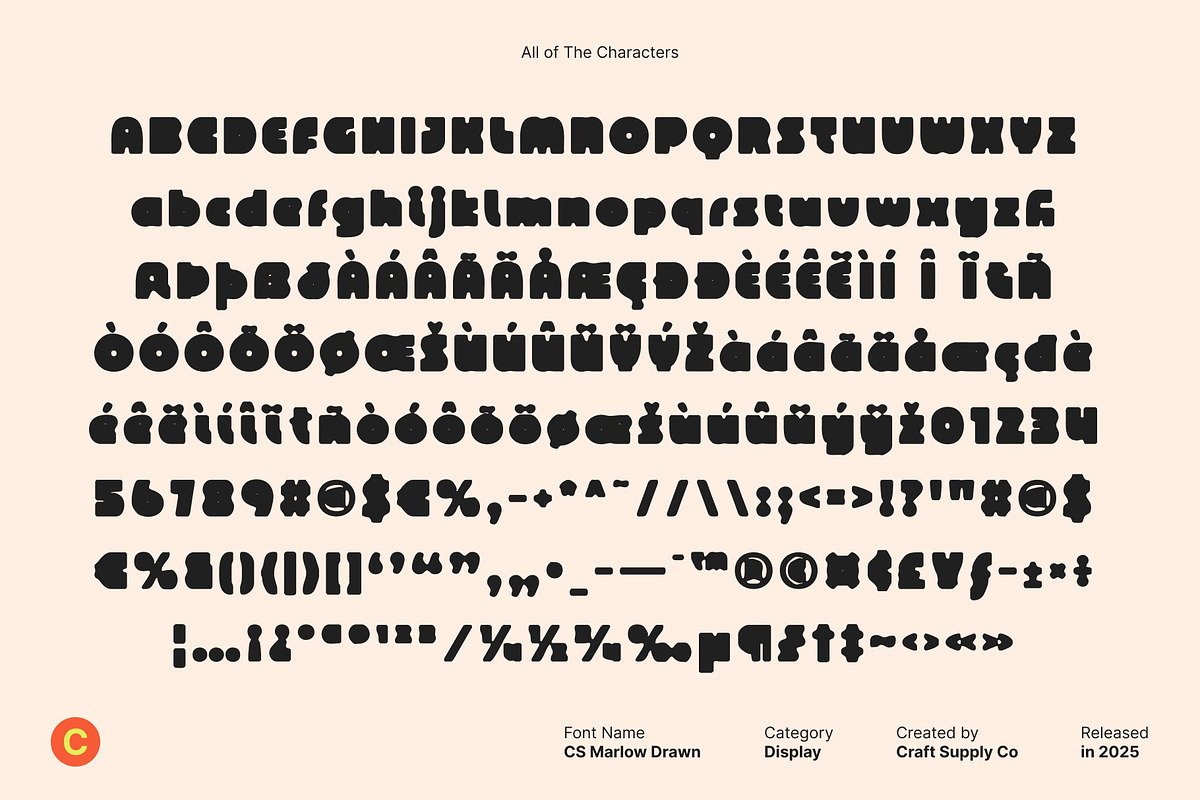CS Marlow Drawn, a Sans Serif Font by Craft Supply Co. (Photo 8 of 8)