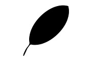 Leaf icon design template, a Solid Icon by Sumberpangan (Thumbnail 1 of 3)