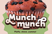 Mocha Muffin Food Typeface Font, a Sans Serif Font by Rasio Studio (Thumbnail 5 of 7)