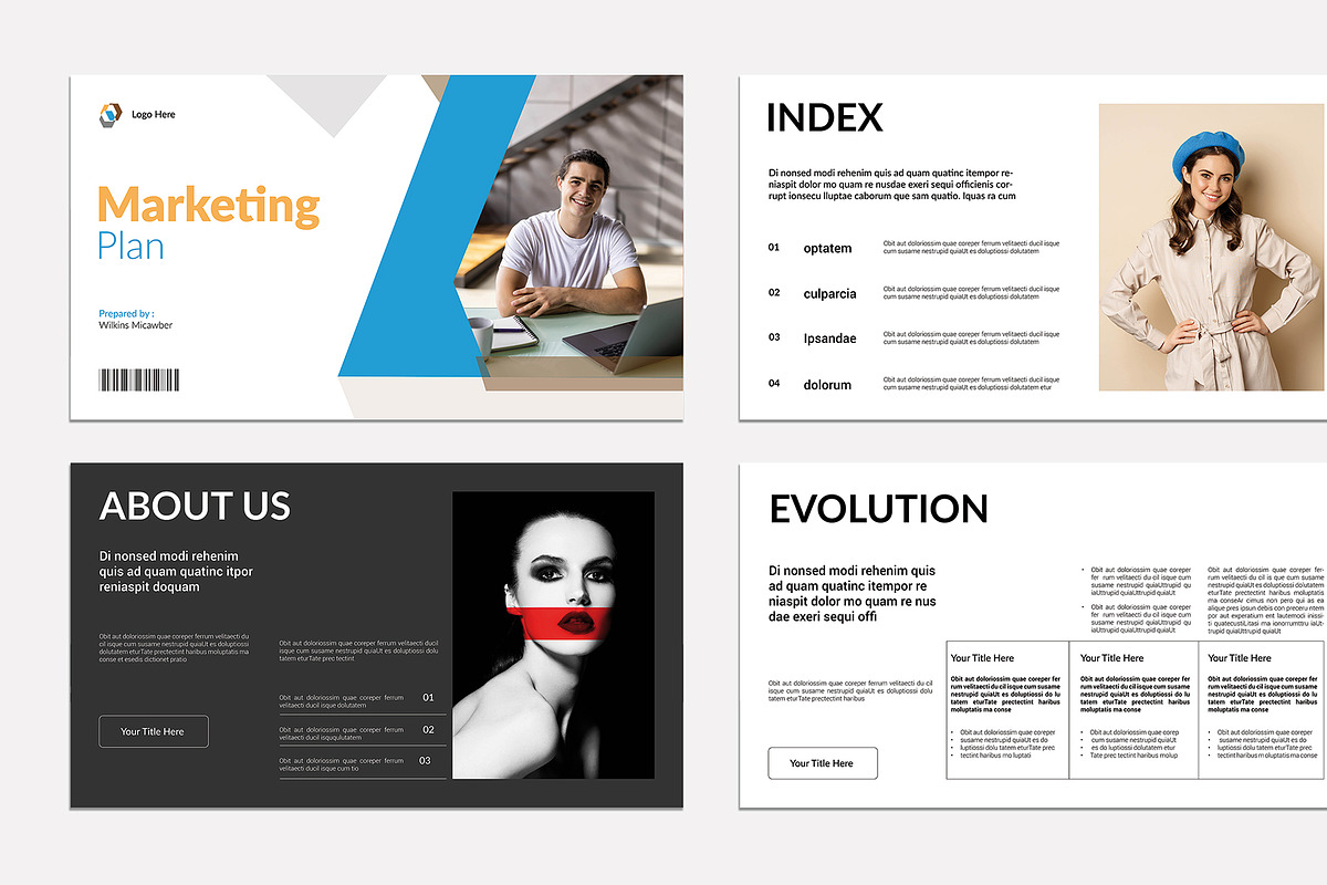 Marketing Plan PowerPoint Template, a Presentation Template by Blackcloud_Creations (Photo 4 of 6)