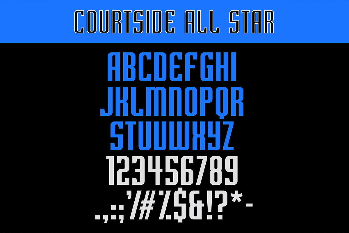 Courtside Typeface, a Font by MightySHORT (Photo 3 of 7)