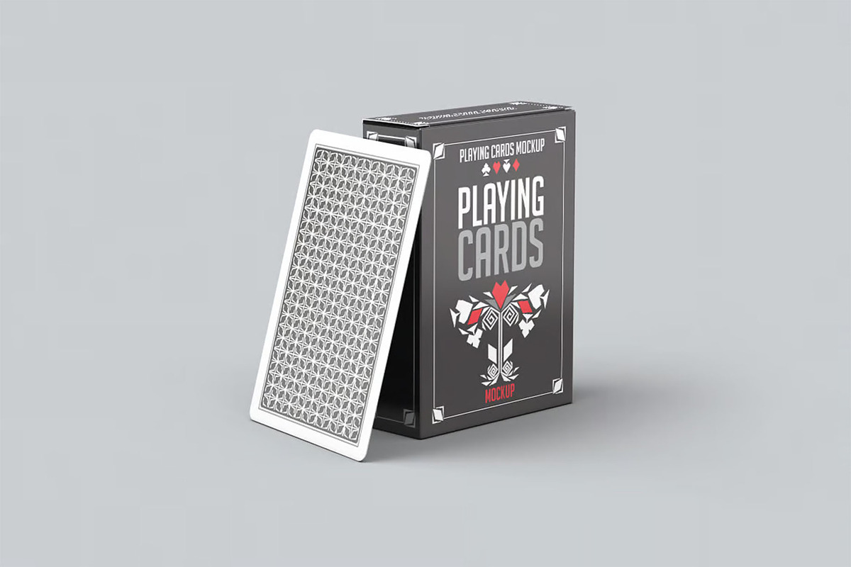 Playing Cards Mock-Up, an Advertising Mockup by Se٧enStudio (Photo 7 of 8)