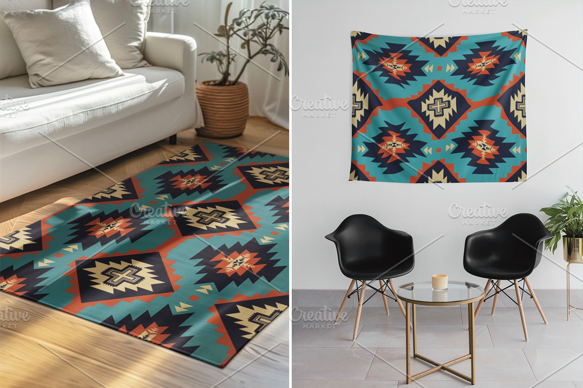Desert Southwestern Aztec Pattern, a Pattern Graphic by PPEthnicDecorPattern (Photo 5 of 10)