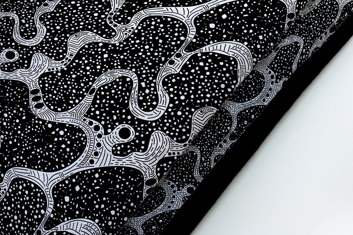 white black geometric wavy, a Pattern Graphic by AAN Seamless Shop (Photo 3 of 3)
