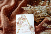 Boho 5x7 Invitation card mockup PSD, an Advertising Mockup by Blush Roses Print (Thumbnail 8 of 8)