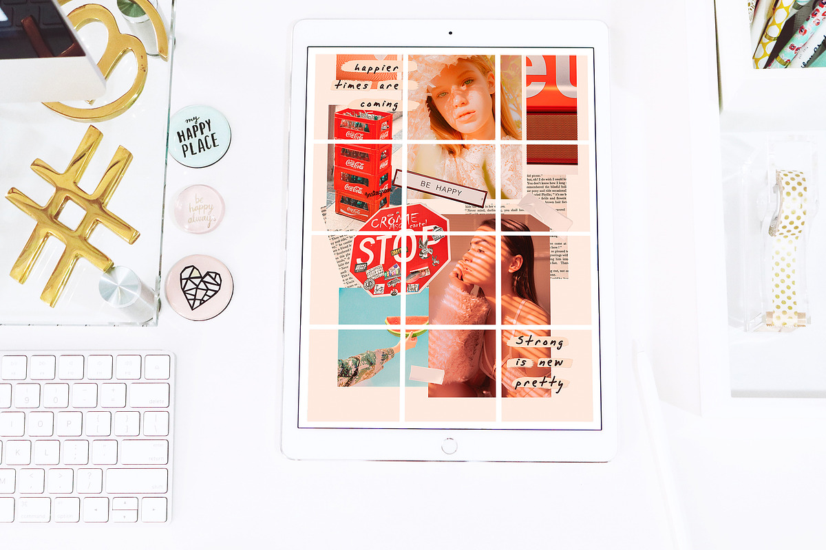 90s Instagram Puzzle Template, a Social Media Template by Marie T (Photo 6 of 8)