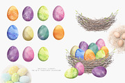 Spring flower, Easter set Watercolor, an Animal Illustration by Daryartsy (Thumbnail 7 of 12)