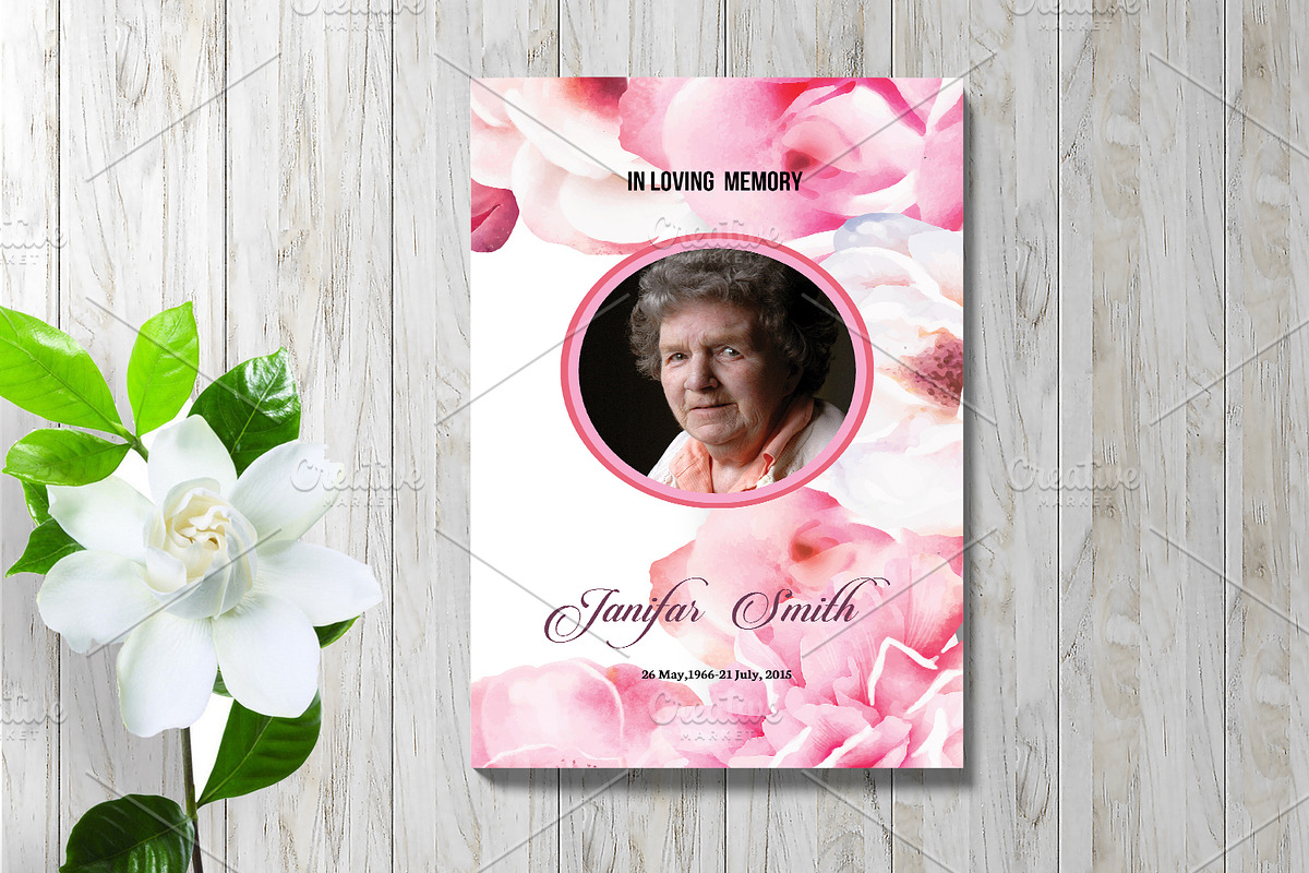 Floral Funeral Brochure - V978, a Brochure Template by Template Shop (Photo 1 of 4)