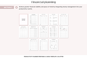 Productivity planner Canva template, a Templates & Theme by Cate Creates (Thumbnail 6 of 9)