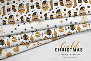 Gold Christmas Folk Art collection, an Object Graphic by DariSmartArt (Thumbnail 7 of 12)
