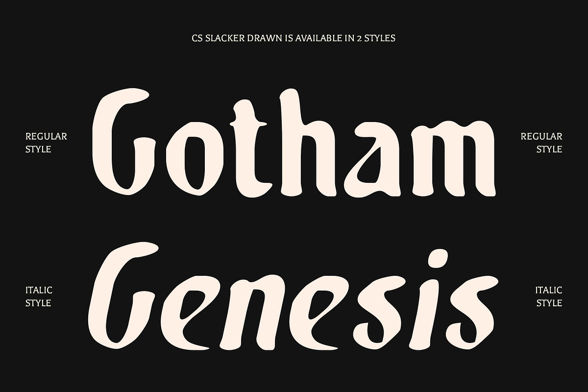 CS Slacker Drawn, a Sans Serif Font by Craft Supply Co. (Photo 2 of 8)