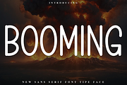 Booming, a Sans Serif Font by InermediaSTUDIO (Thumbnail 1 of 7)
