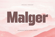 Malger - Modern Sans Serif, a Sans Serif Font by TypeLogue (Thumbnail 1 of 5)