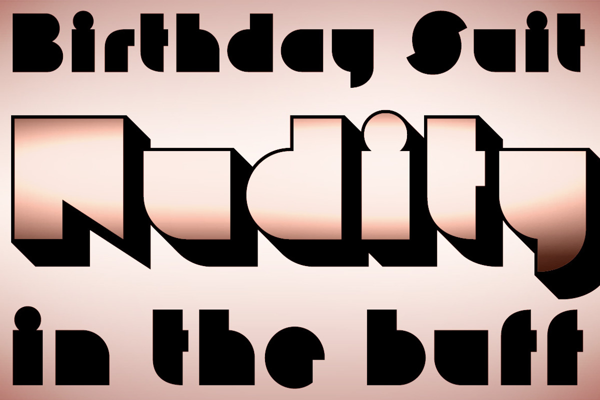 Nudity PB, a Font by Pink Broccoli (Photo 1 of 5)