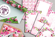 Flamingo Digital Pattern Paper Set, an Illustration by Download Graphic Art (Thumbnail 6 of 9)